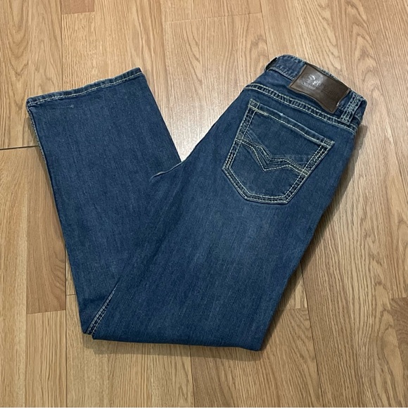 Rock and Roll Denim Men’s Double Barrel Relaxed Straight Fit Jeans 32x32 Blue - Picture 1 of 16